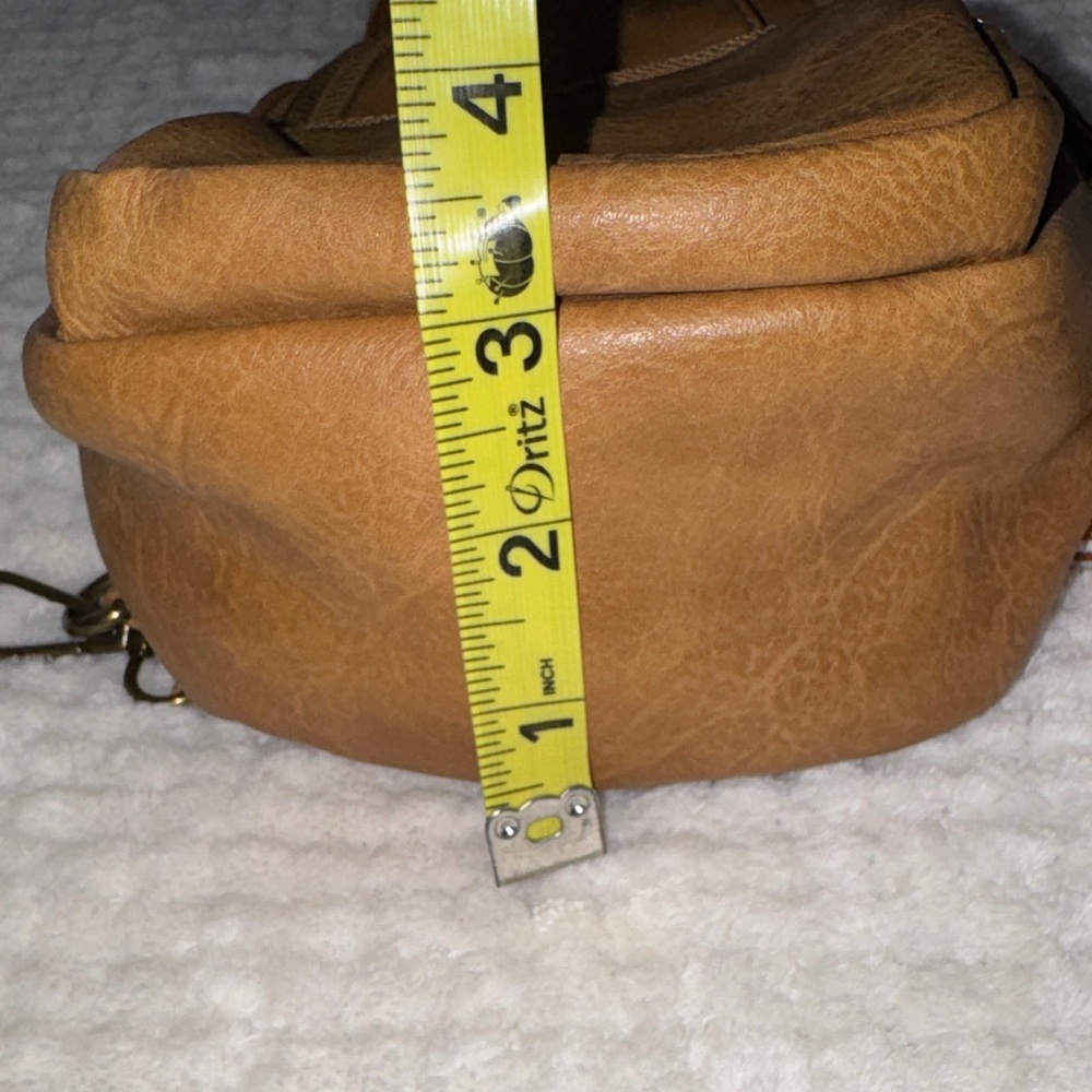 πβ¨ EUC Mini Backpack Sling Purse | Brown Faux Leather β¨π - Picture 7 of 9
